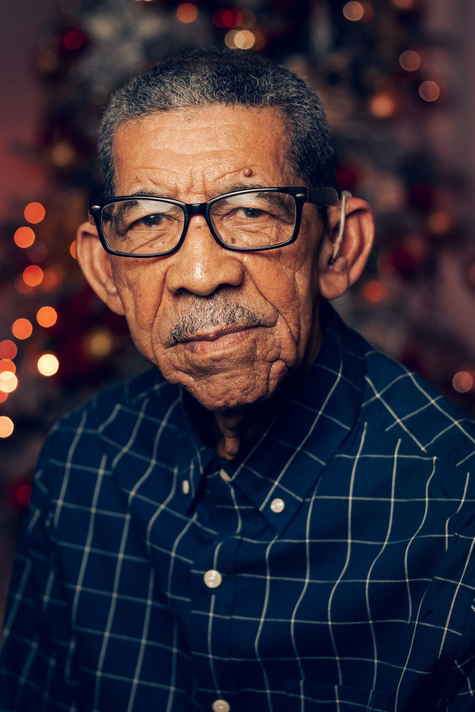 Portrait of an older man in glasses